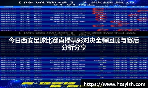 今日西安足球比赛直播精彩对决全程回顾与赛后分析分享